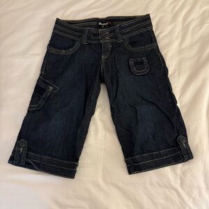 Rewind Dark Blue Denim Shorts